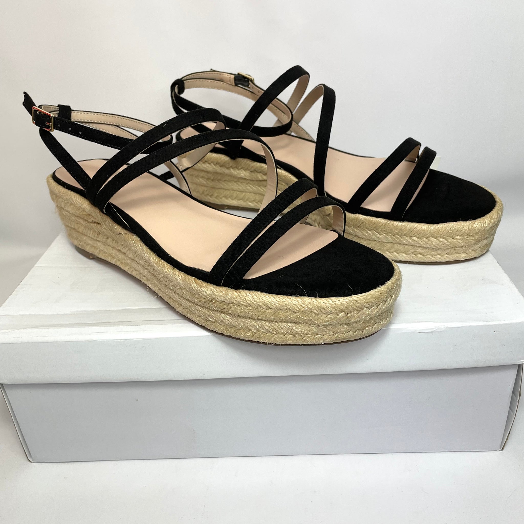 Women's Wicker Heels Sandals UK 5 / EU 38
