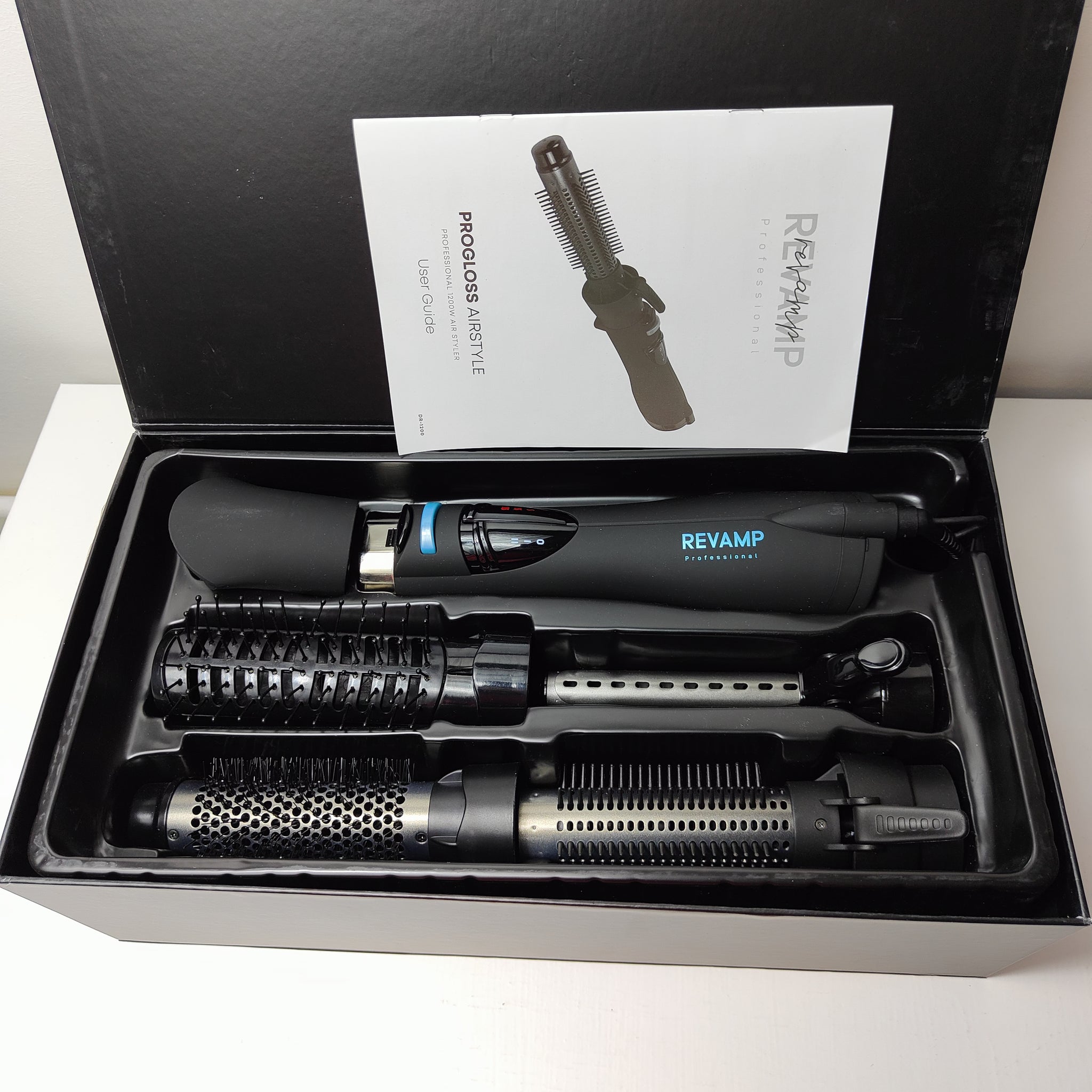 REVAMP ProGloss Airstyle DR-1200W 5-in-1 Hot Air Styler & Hair Curler Kit