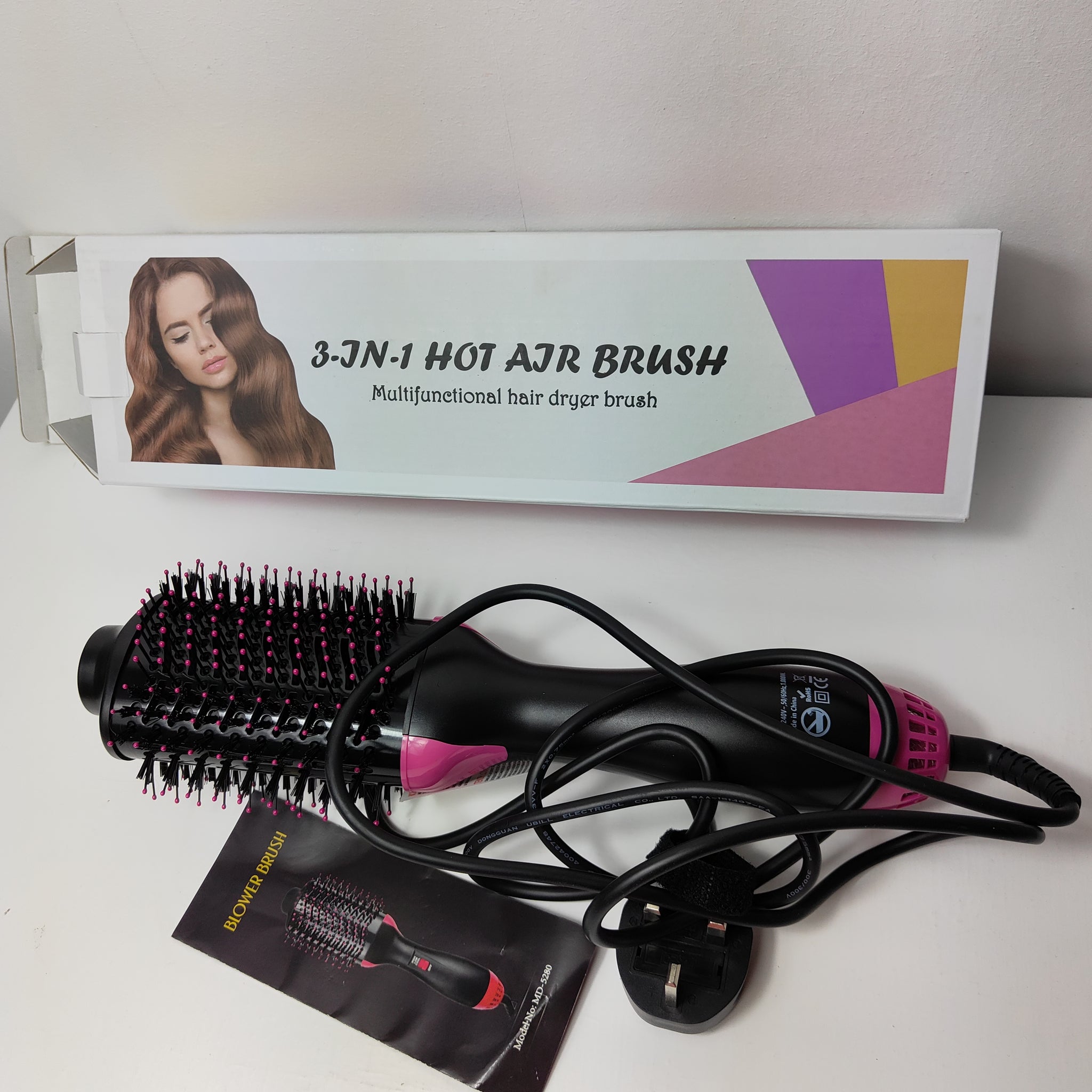 3-in-1 Hot Air Hair Dryer & Volumizer Brush for Hair Styling