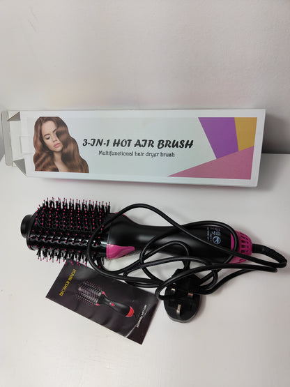 3 In 1 Hot Air Multifunctional Hair Dryer and Volumizer Brush For Hair Styling