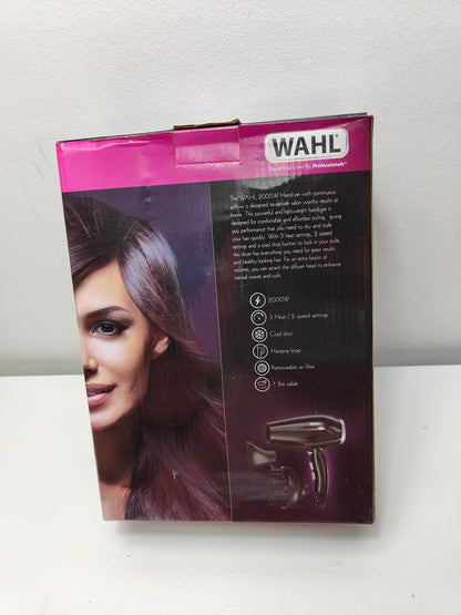 Wahl Power Shine 2000W Ionic Powerful Hair Dryer with Diffuser