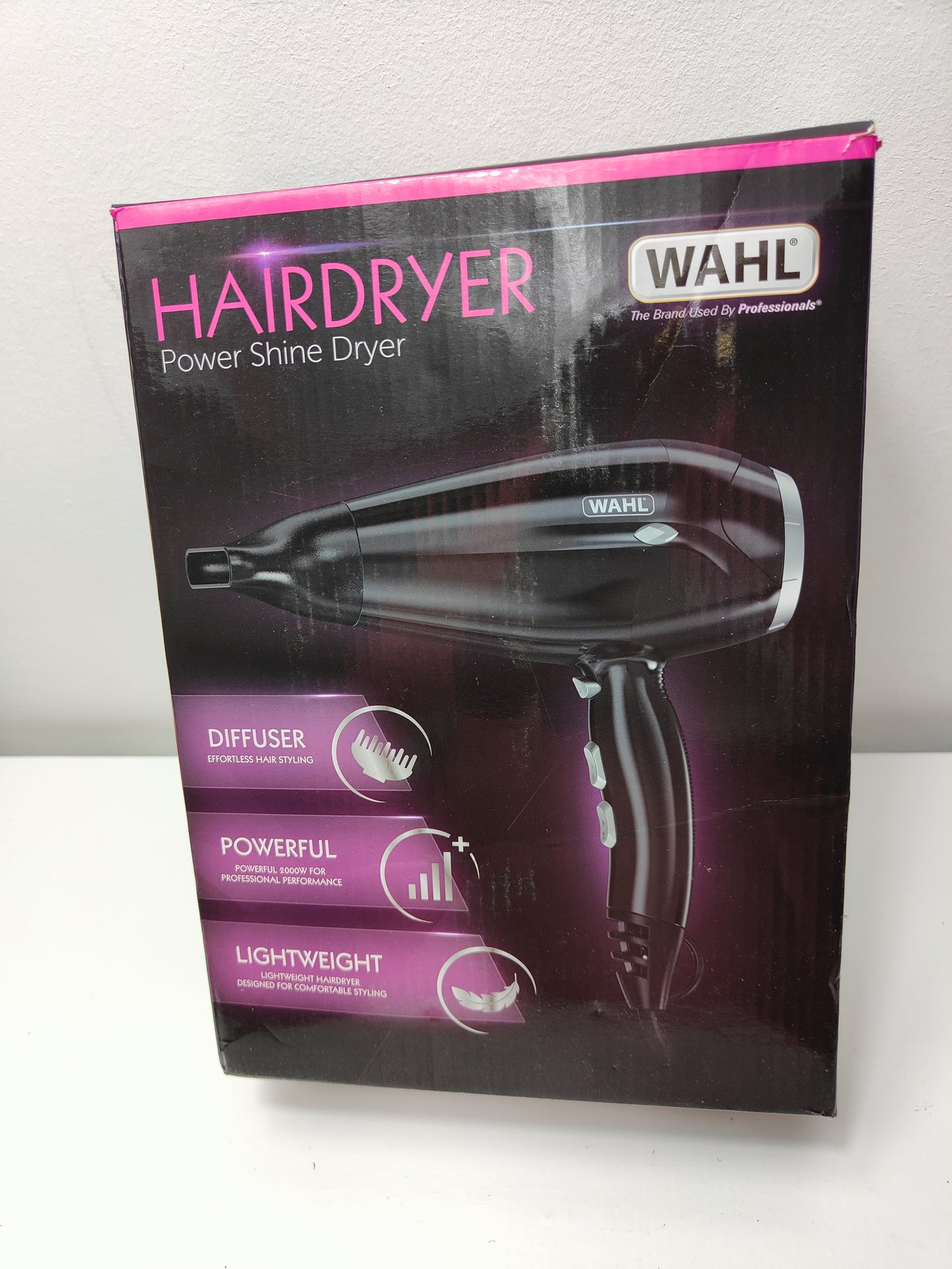 Wahl Power Shine 2000W Ionic Powerful Hair Dryer with Diffuser