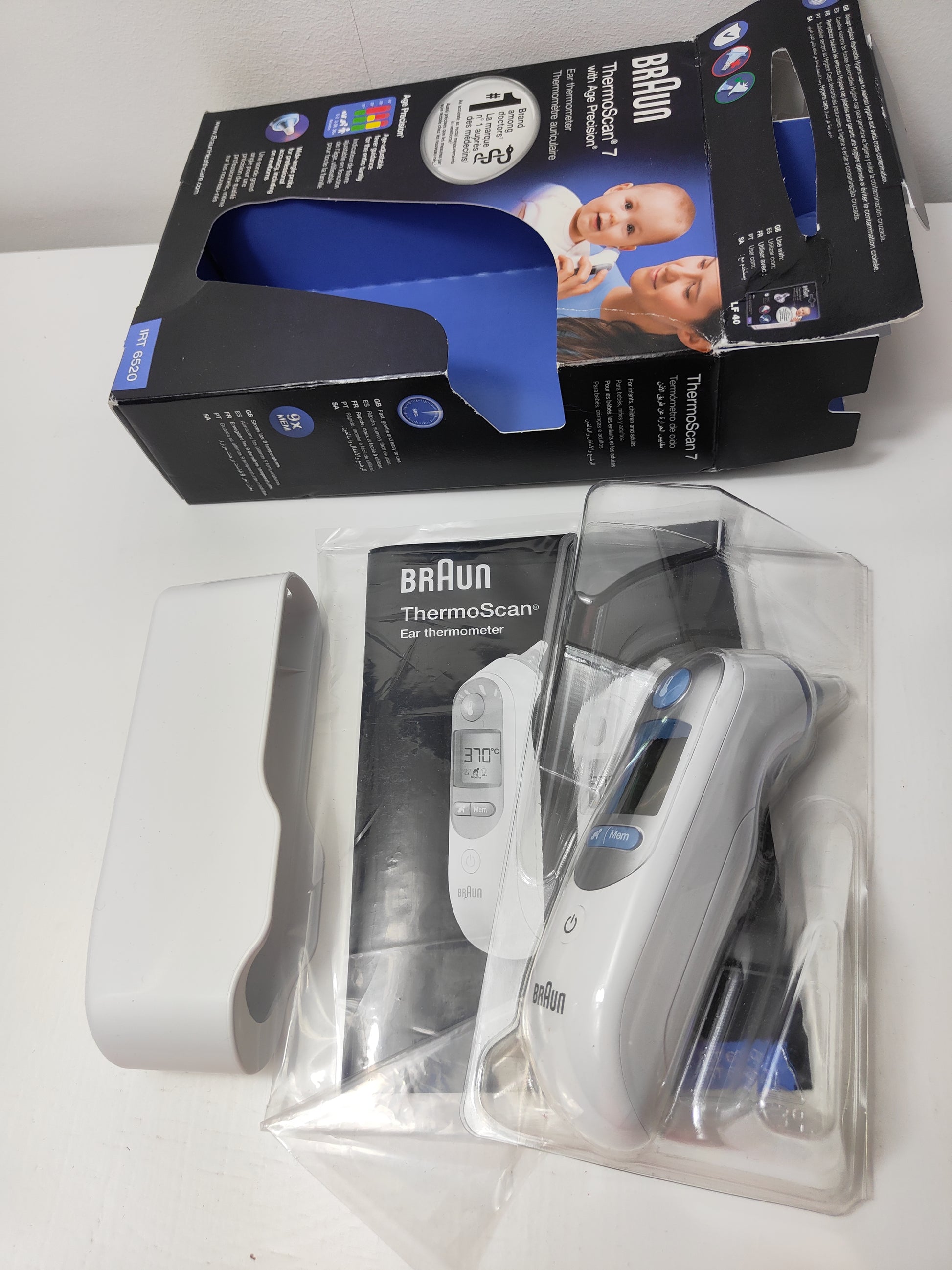 Shop ThermoScan 7 Ear Thermometer With Age Precision IRT 6520 by Braun