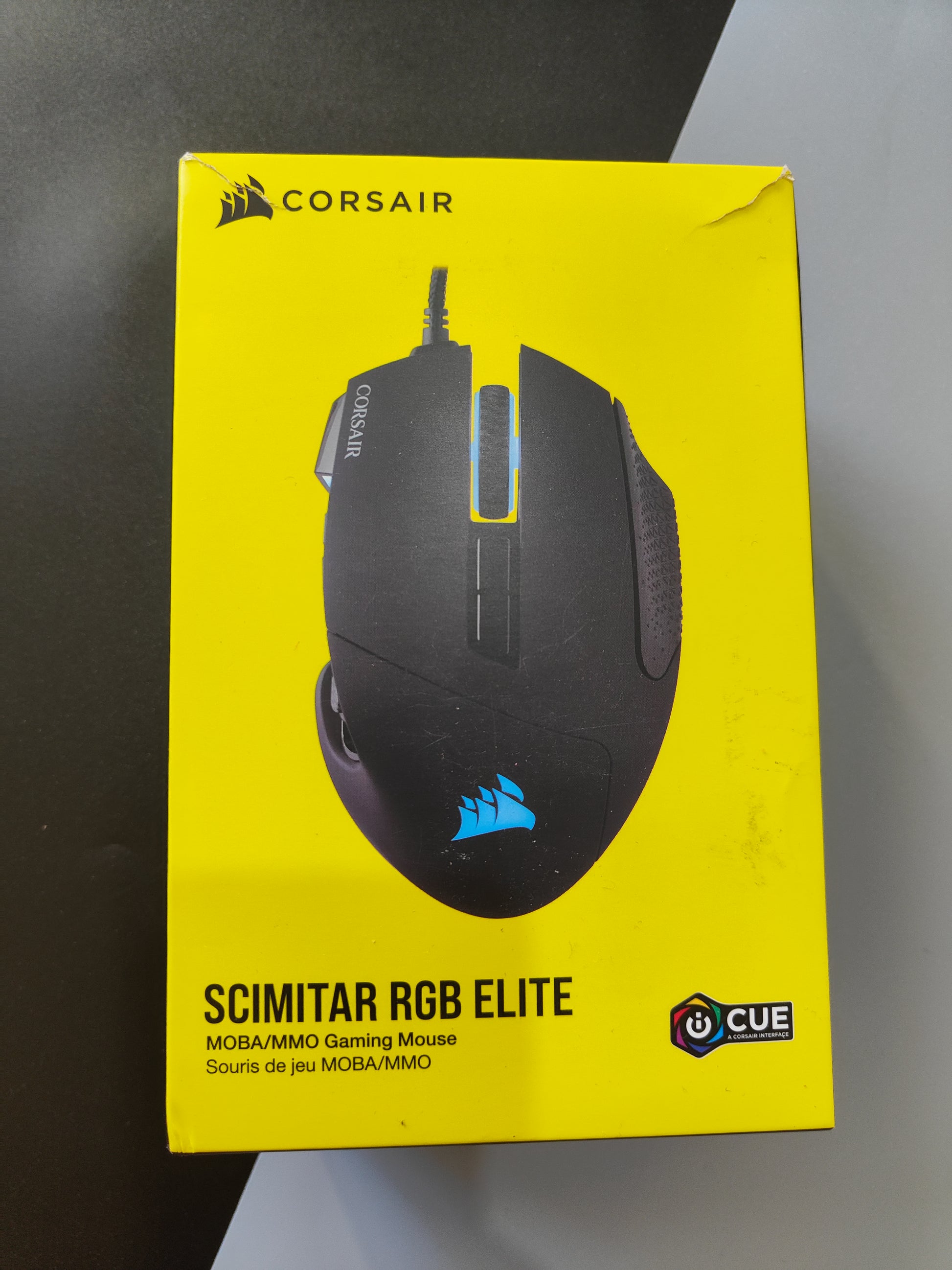 Corsair SCIMITAR RGB ELITE USB Optical MOBA/MMO Gaming Mouse Clearo