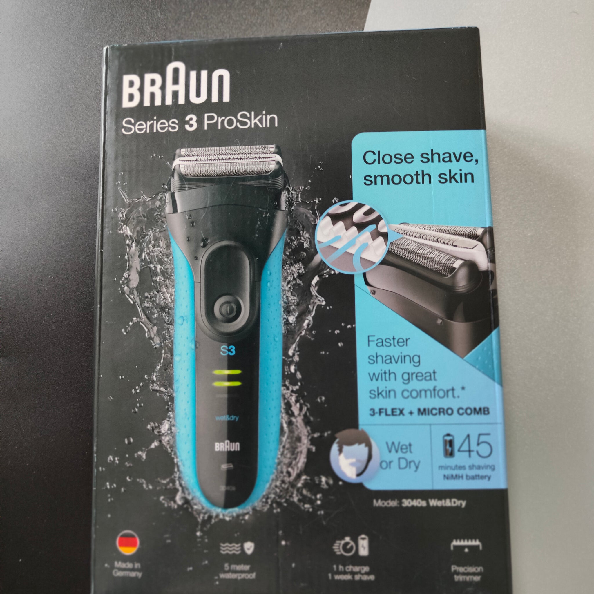 Braun Series 3 ProSkin Cordless Electric Foil Shaver - Wet/Dry