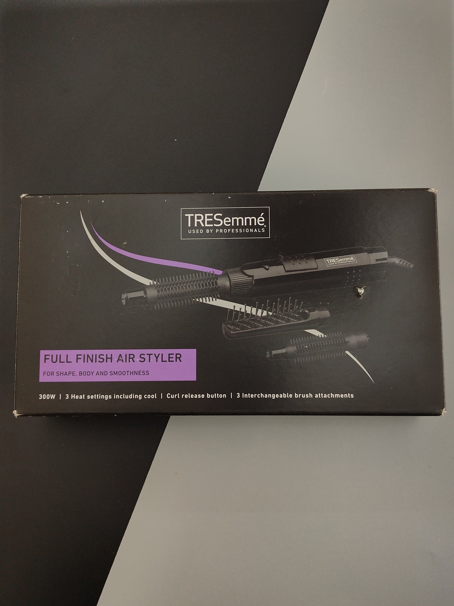 TRESemme Full Finish Hot Air Styler with 3 Brushes in Black
