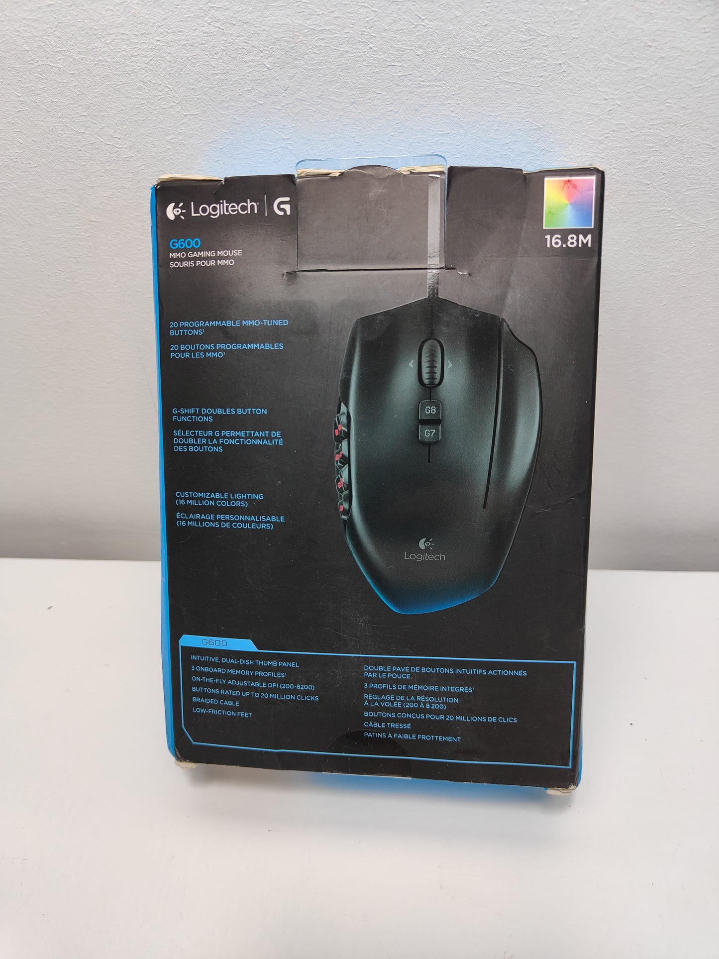 Logitech G600 MMO USB Gaming Mouse in Black
