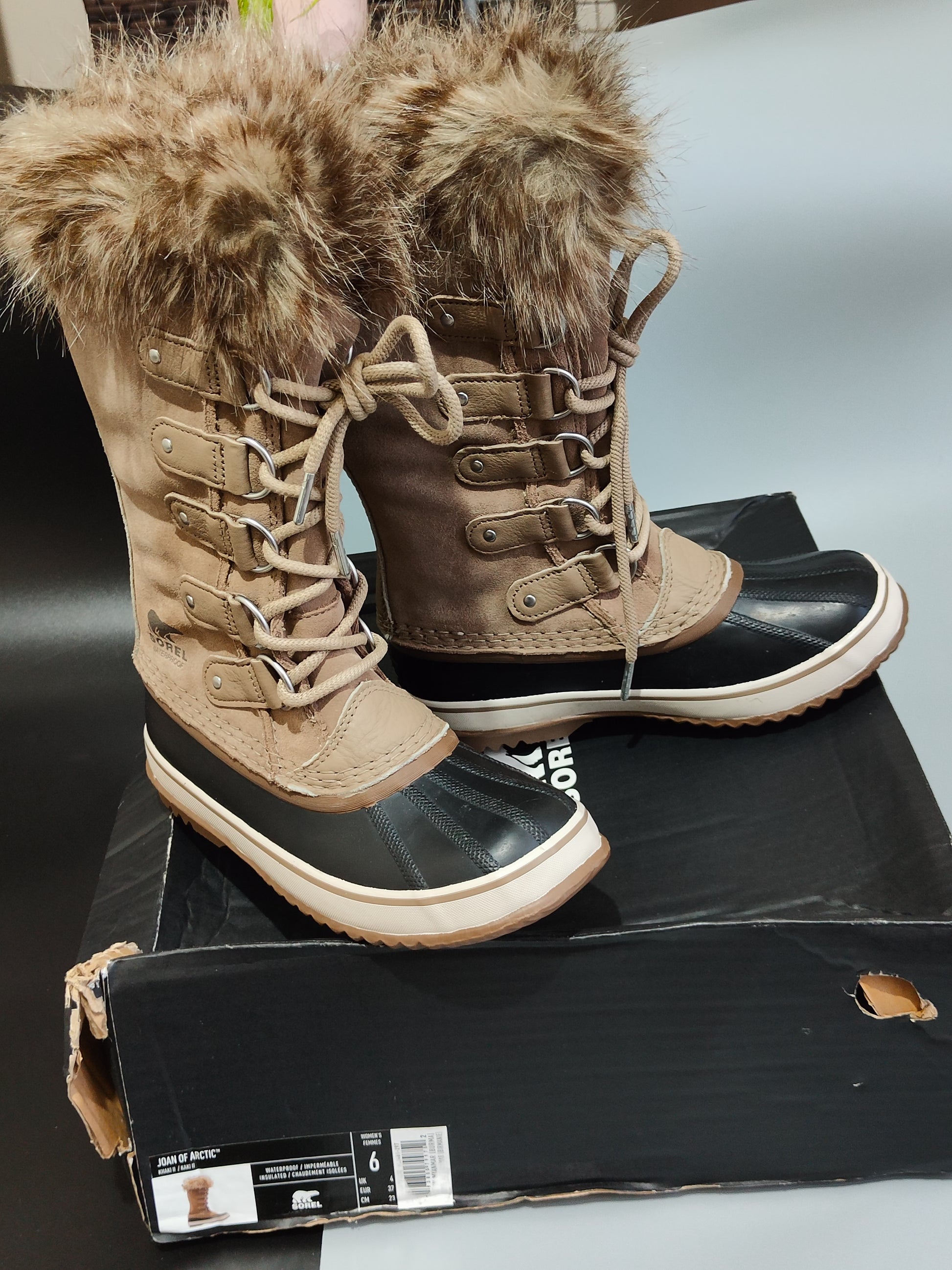 Sorel Women's Leather Waterproof Winter Boots
