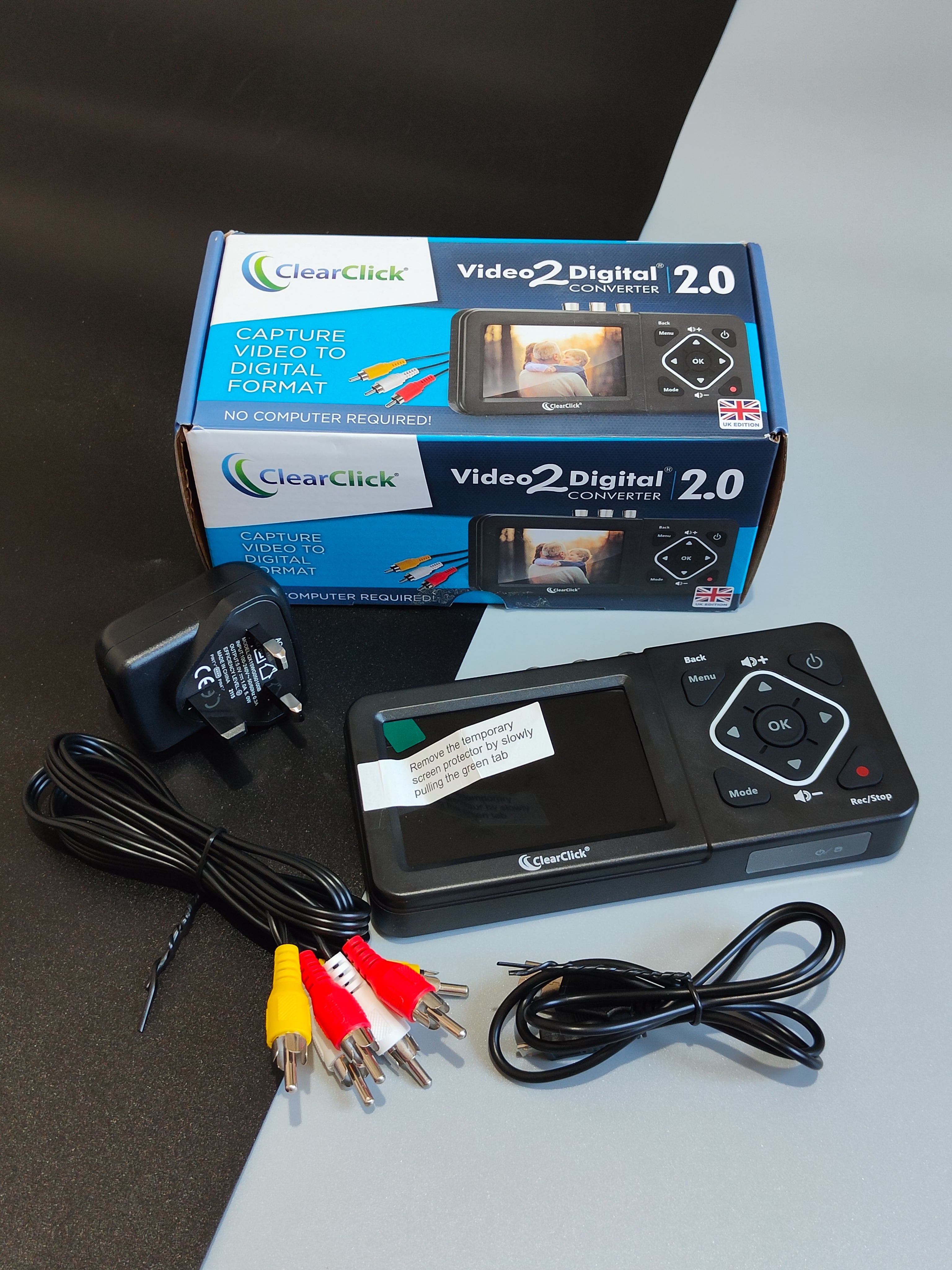 Capture Card Vhs To Digital Converter ClearClick AV To HD