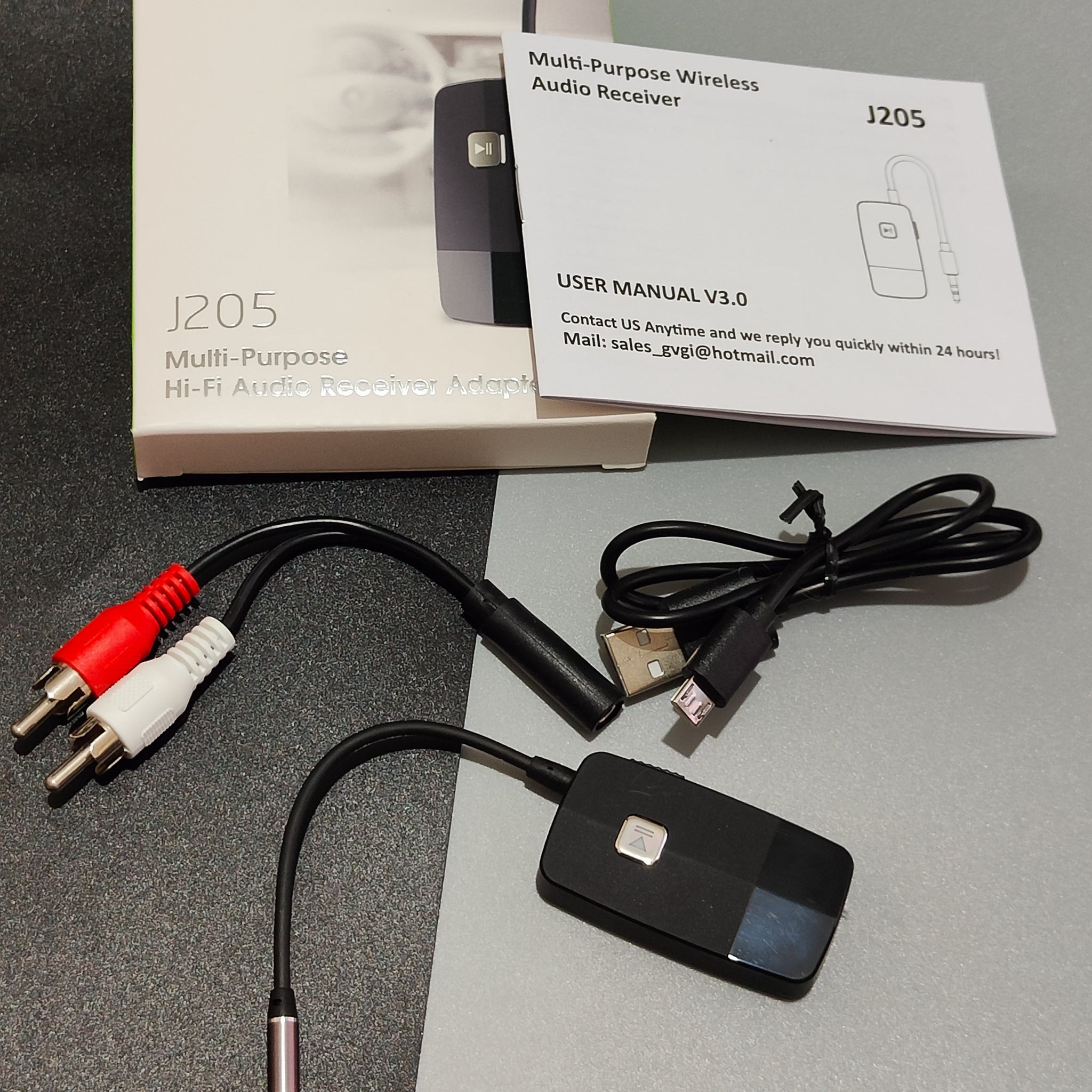 Bluetooth Receiver/Transmitter Adapter for TV, Car, Home Stereo, Headphones