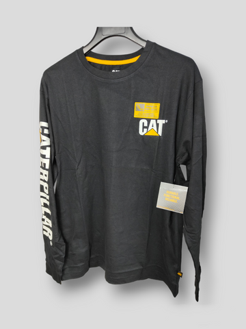 CAT Trademark Long Sleeve T-Shirt in Black M