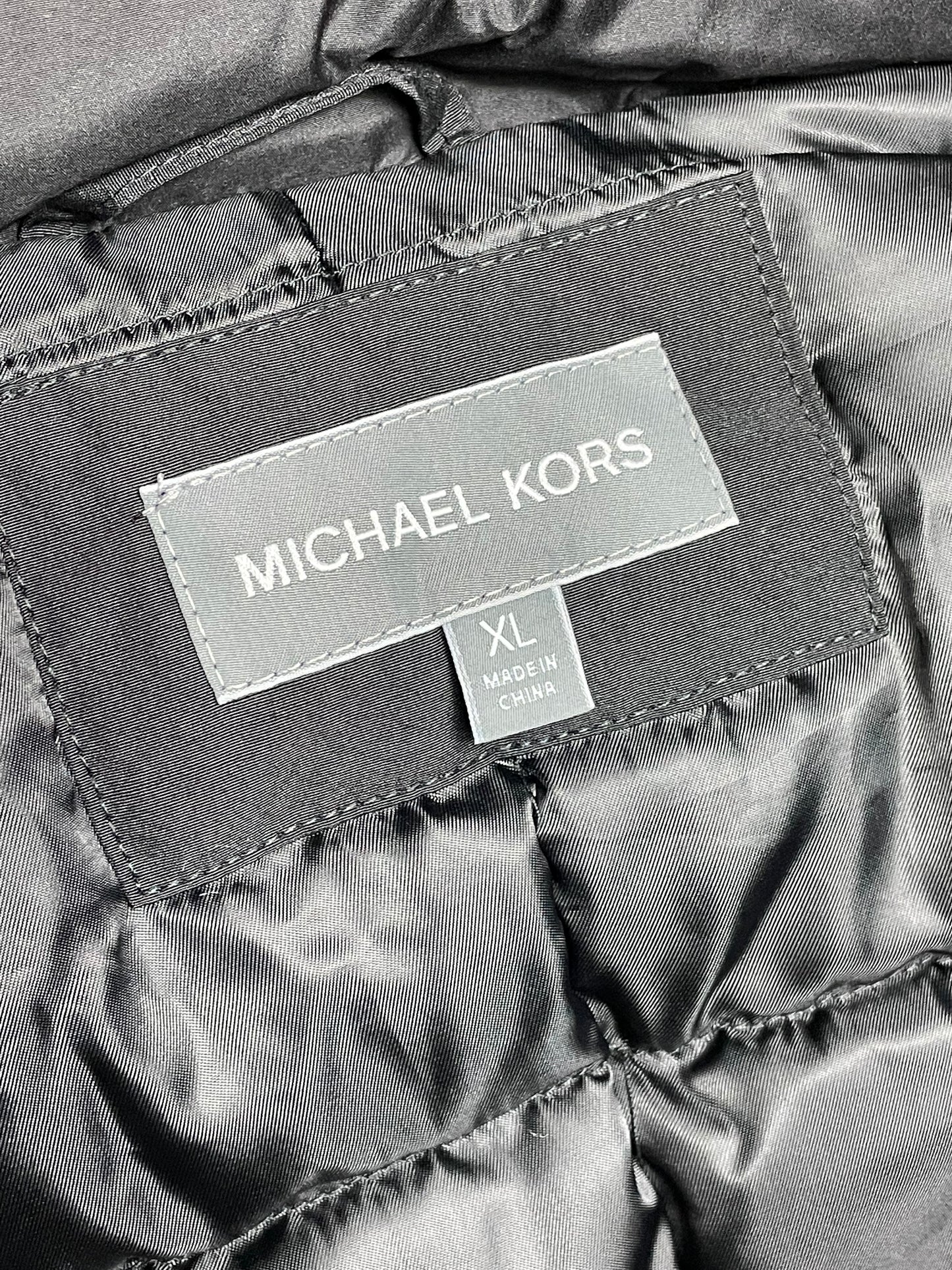 Michael Kors Men s Faux Fur Hooded Parka Coat in Black XL Designer Outlet