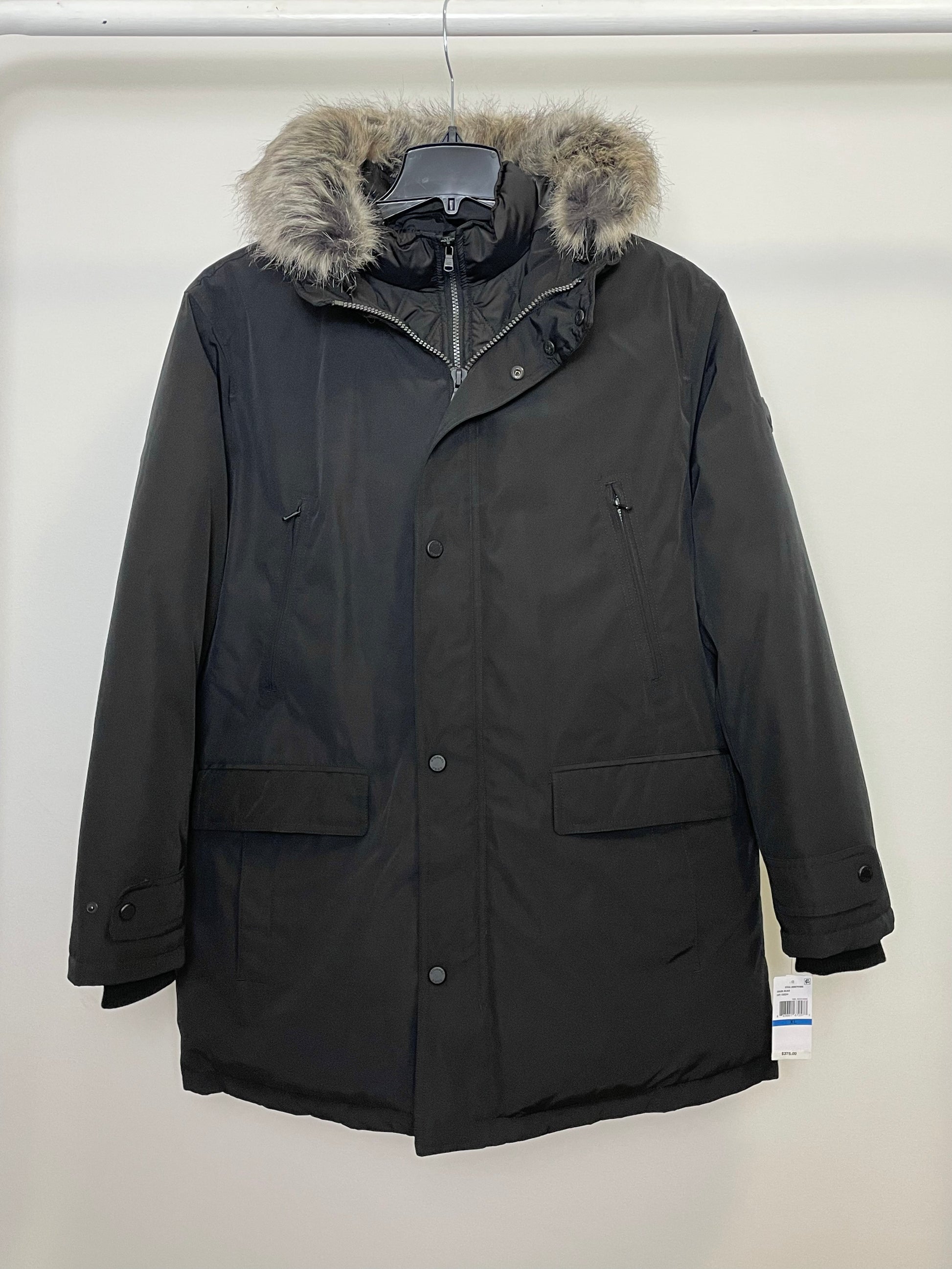 Michael kors faux fur hooded coat deals
