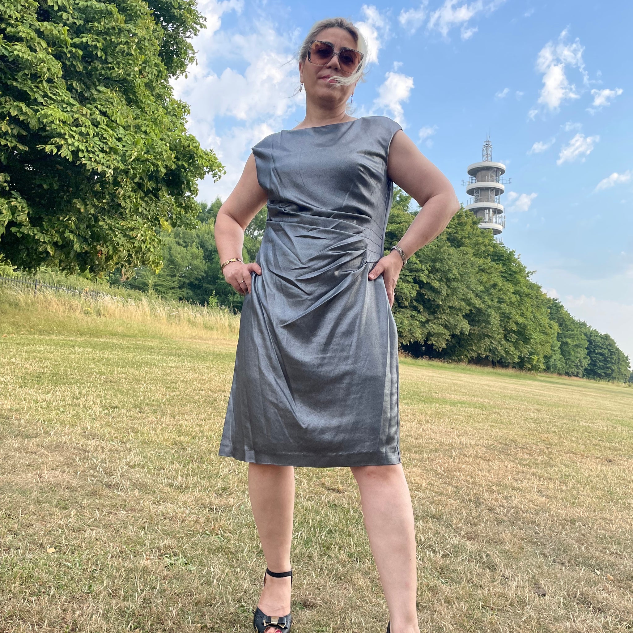 Lauren Ralph Lauren Women’s Sleeveless Ruched Dress