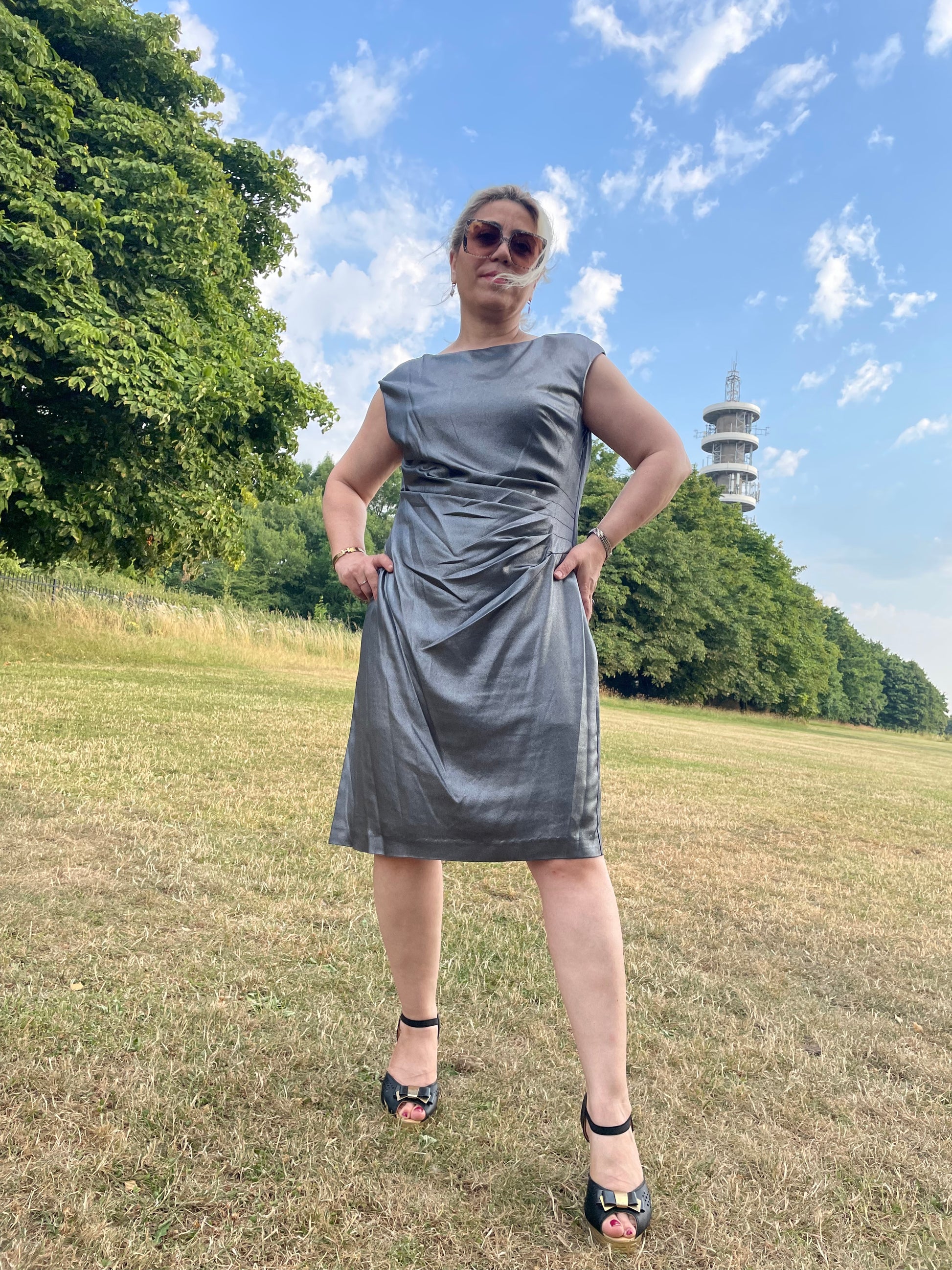 Lauren Ralph Lauren Women’s Sleeveless Ruched Dress