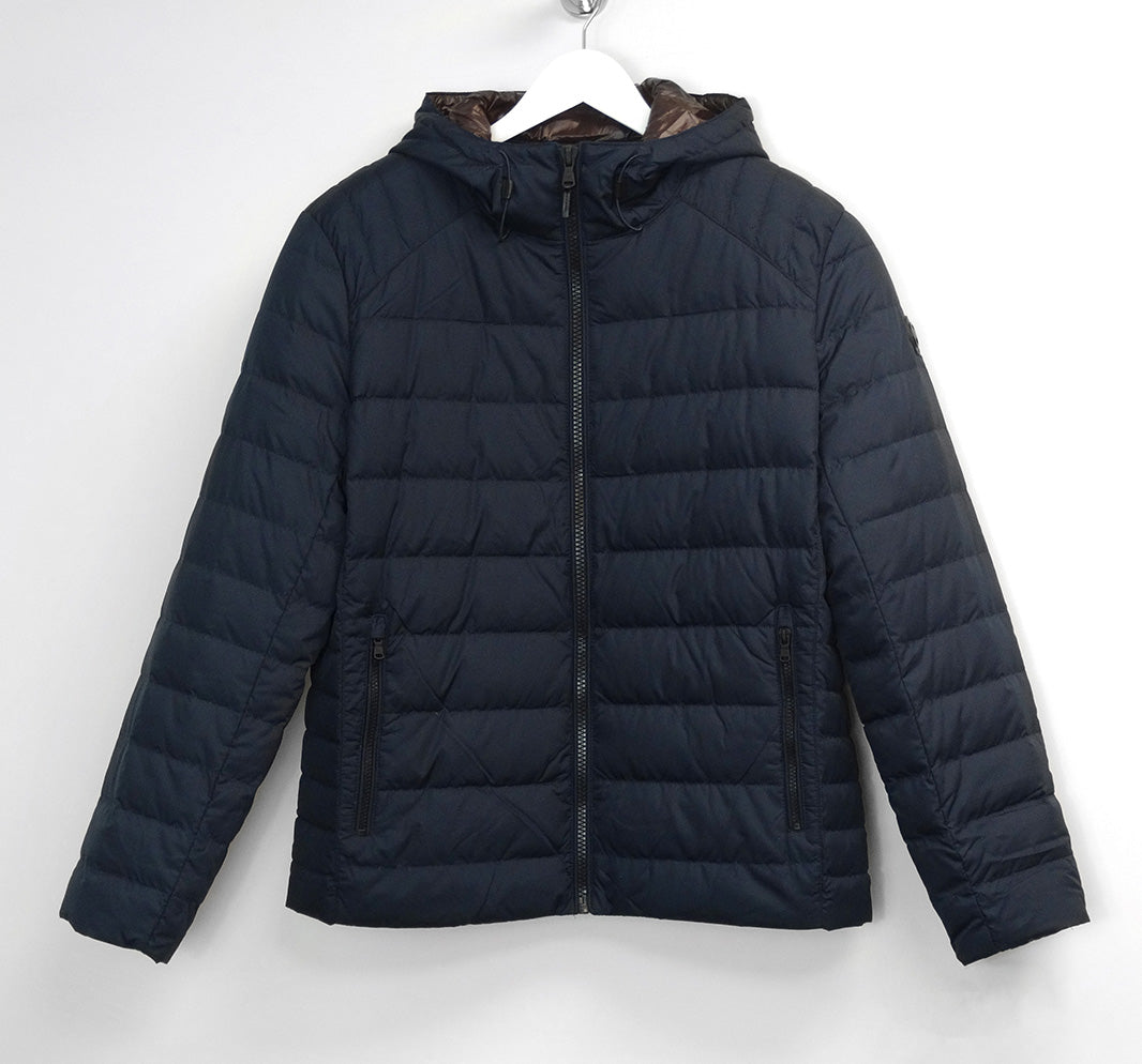 Michael Kors Men's Down Packable Puffer Jacket Midnight Blue