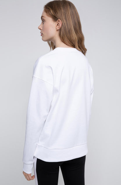 Hugo Boss Women’s Relaxed-fit Sweatshirt in White