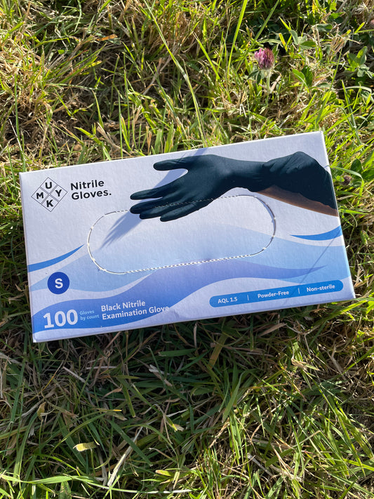 Nitrile Gloves Medical Examination Gloves Powder Free Disposable Gloves Black